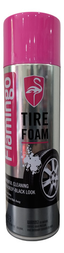 Limpia Cauchos En Espuma Tire Foam  Flamingo F003 650ml