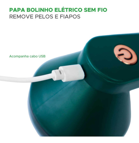 Papa Bolinhas Elétrico Sem Fio - Remove Pelos E Fiapos