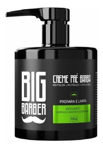 Kit 12x Creme Pré Barba Esfoliante 350g Big Barber