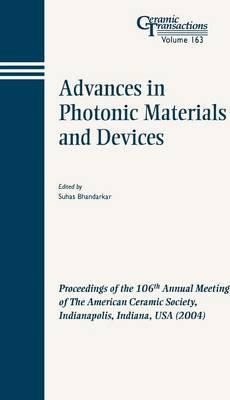 Libro Advances In Photonic Materials And Devices - Suhas ...