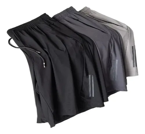 Kit 3 Bermuda Masculina Importada Seda Secagem Rápida