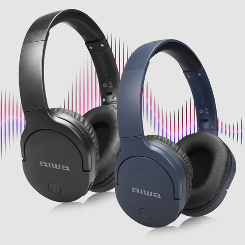 Audífonos Bluetooth Aiwa On-ear Micrófono Aux Aw-k11b