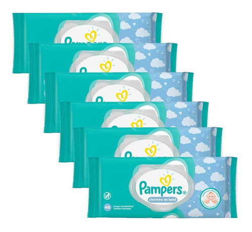 Toalhinhas Umedecidas Pampers Regular C/ 288 Unidades