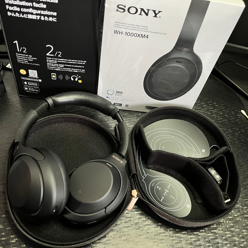 Audífonos Sony Wh-1000xm4 Cancelación De Ruido Impecables Negro (Usado)