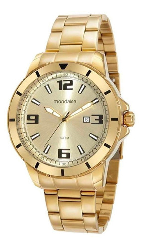 Relógio Dourado Masculino Mondaine 99600gpmvde2