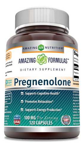 Pregnenolone 100mg Equilibrio Vital (120 Caps) Americano Sabor Sin Sabor