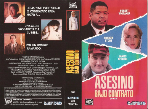 Asesino Bajo Contrato Vhs Sharon Stone Forest Whitaker 1991