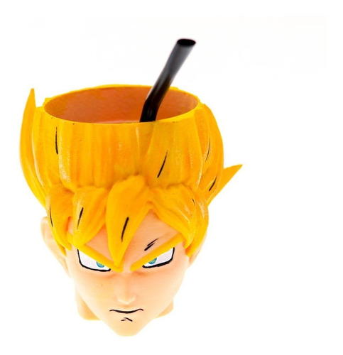 Mate 3d Goku Dragon Ball Z Supersaiyan Bombilla De Regalo