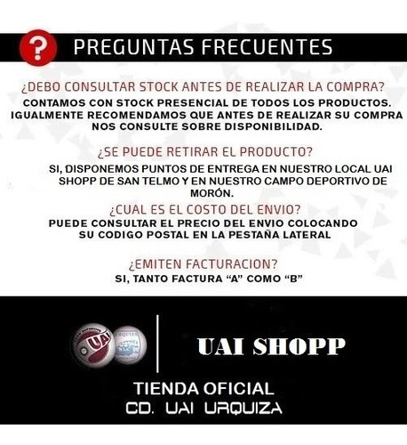 Imagen 4 de 5 de Camiseta Uai Urquiza Oficial 2021