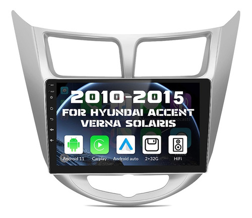 Radio Android 9 Pulgad +bisel Hyundai Accent 2012-17 + Arnes