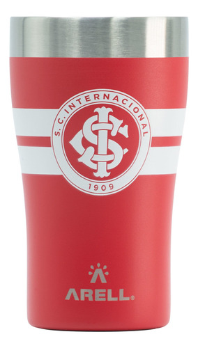 Copo Térmico Arell Com Tampa 500ml Oficial Do Internacional