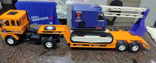 Miniatura Scania Lk141 Elka Com Prancha E Escavadeira (Usado)