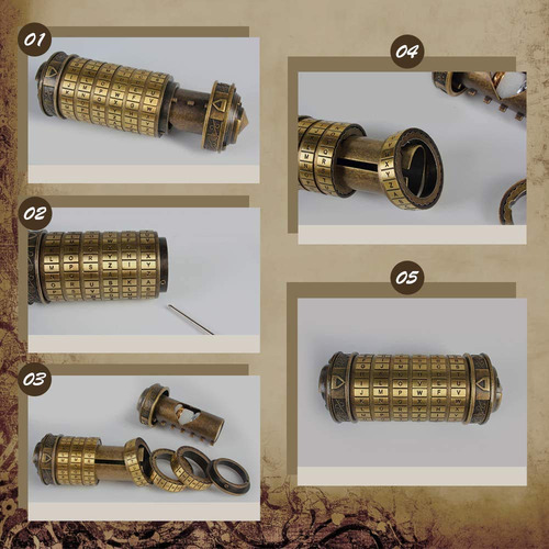 Cryptex Da Vinci Code - Mini Cajas De Rompecabezas Con