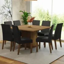 Comprar Juego De Comedor Doris Con 8 Sillas Marrón\u002Foxford