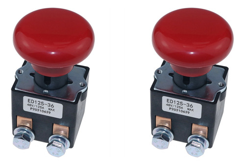 Interruptores Ed125-36 De 48 V Y 125 A Para Ez, 2 Unidades