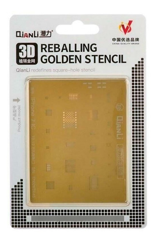 Stencil Qianli Gold 3d Ic Compatible Con iPhone 7