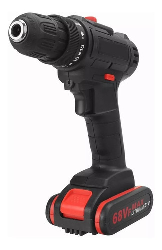 Taladro Inalámbrico 68vf 2 Baterías 2 Velocidades + Broca