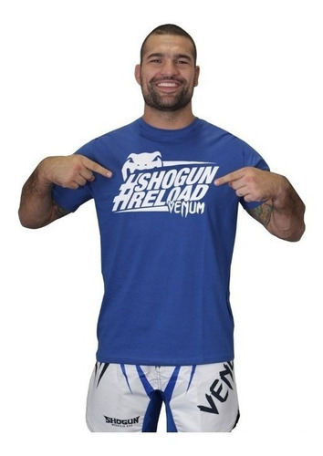 Camiseta Venum Hashtag Shogun Azul Gelo