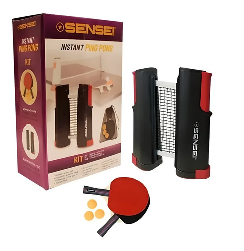 Tênis De Mesa Ping Pong Kit Raquetes Rede Retrátil Bolinhas