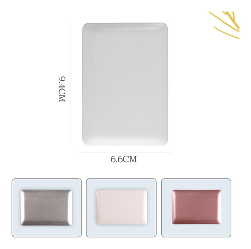 Espejo De Maquillaje De Viaje, Espejo Para Bolso, Plata