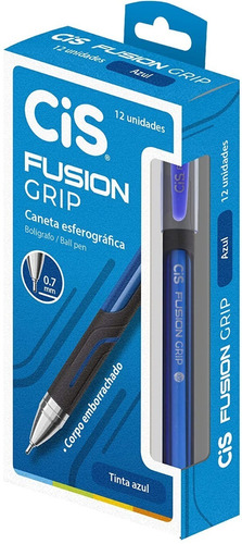 Caneta Esferografica Fusion Grip 0.7mm Cx C/12 Und - Cis