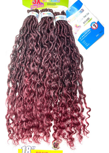 Cabelo Goddess Faux Locs Braid Crochet 200g 48mechas 50cm