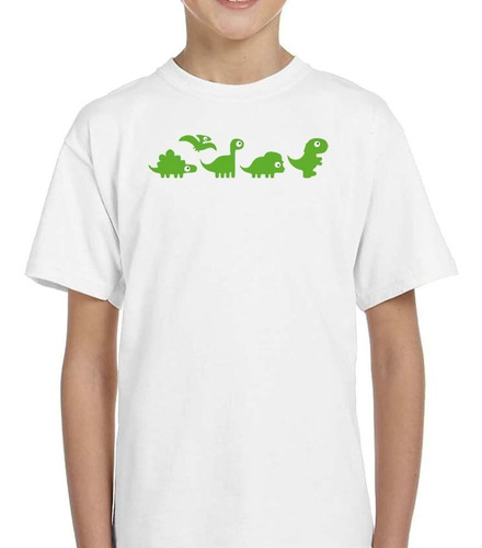 Remera De Niño Dinosaurios Animados Dibujos Vector