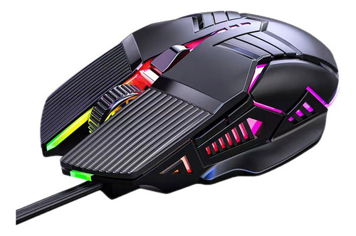 Mouse Gamer De Juego Con 6 Botones Y Luces De Colores