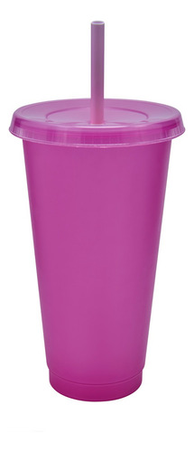 Vaso Fiesta Con Popote Y Tapa