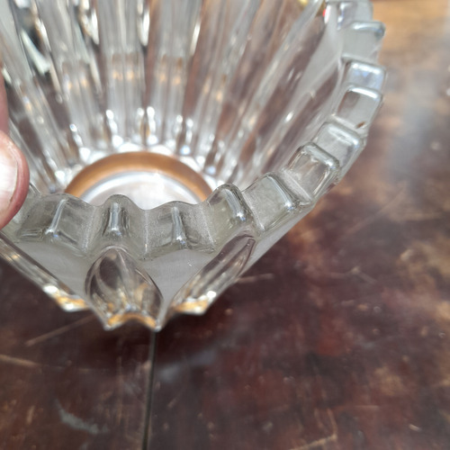 Imagem 4 de 10 de Balde De Gelo Cristal Grosso E Folheado A Ouro, Antigo