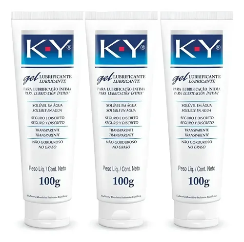 3 Gel Lubrificante ntimo Base gua Ky K-y 100g Rpido Envio | Parcelamento  sem juros