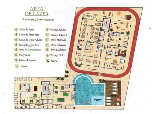 Imagem 7 de 8 de Apartamento Dormitório (suíte) No Predio Com A Melhor Área De Lazer Da Aviação - Gim6023762