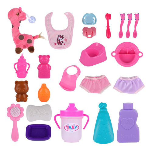 Juego De 23 Accesorios Para Muñecas De Bebé De 30 Cm