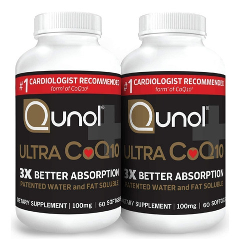 Qunol Ultra Coq10 100 Mg 3 Veces Mejor Absorcion 120 Cap