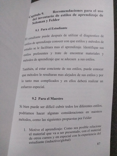 Diagnóstico De Estrategias Y Estilos De Aprendizaje (Usado)