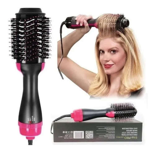 Imagen 2 de 7 de Cepillo Cabello Alaciador Rizado Secador Termico Profesional