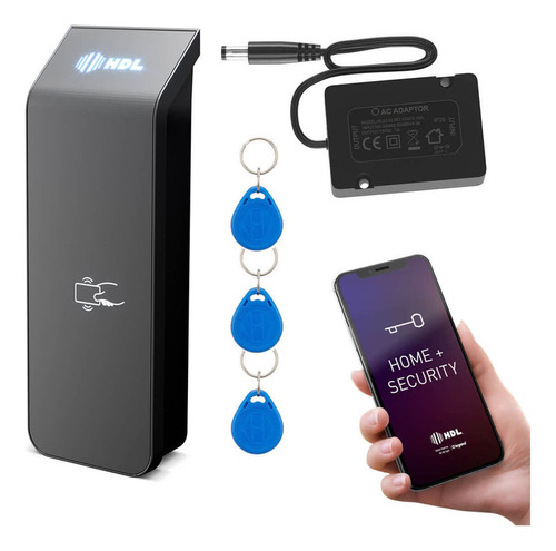 Controlador De Acesso Rfid Com 3 Tags Externo Bluetooth Hdl