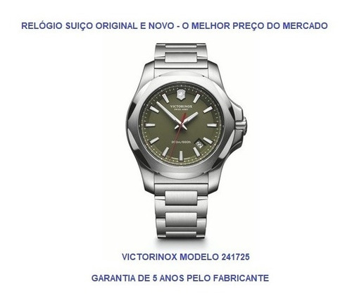 Relógio Suiço Victorinox 241725.1 I.n.o.x Original