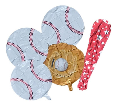 Globos De Beisbol Pelotas Guante Bat Fiesta Decorar Baseball