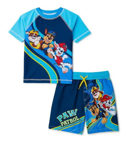 Traje De Baño Niño Paw Patrol Patrulla Canina Importado