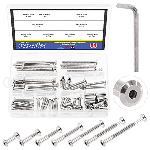 Kit De Tornillos Y Tuercas Allen Muebles M6 X 20/30/40/...