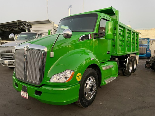 Kenworth T680 Camión De Volteo De 14 Mts Verde
