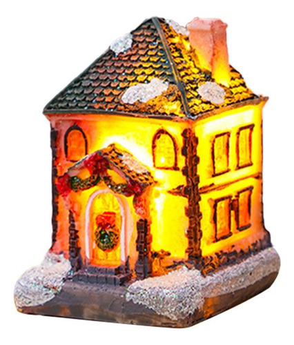 Adornos En Miniatura Con Forma De Faro Led Con Faro Navideño