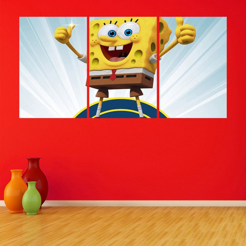 Cuadros Tripticos Infantiles Bob Esponja