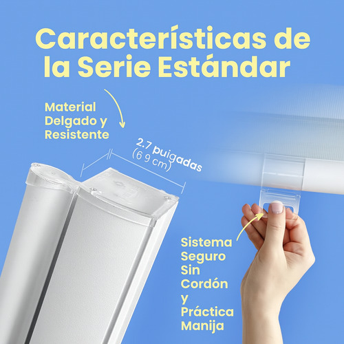 Persiana Enrollable Doble Capa Tipo Cebra 120x200cm