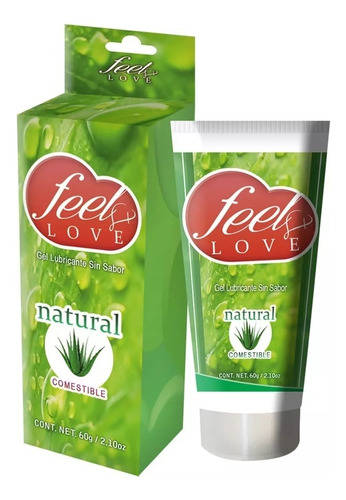 Lubricante Gel Natural Sin Sabor Comestible 60ml Feelmaxx