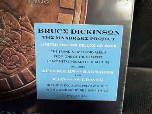 Bruce Dickinson Cd + Comic Mandrake Project Iron Maiden