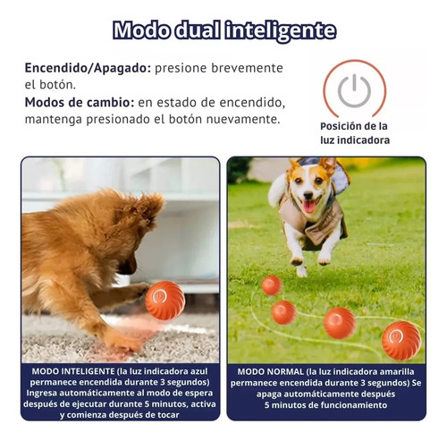 Pelota de juguete para mascotas Pet Gravity Gravity Rolling color naranja pequeño de 5cm de diámetro