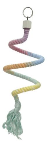 Bird Rope Parrot Swing Rope Colgante De Metal De 80 Cm