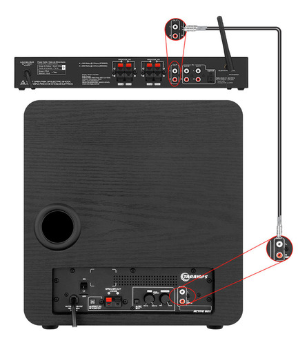 Caixa De Som Taramps Ativa Subwoofer 10 Pol. 400w Tas 410 F